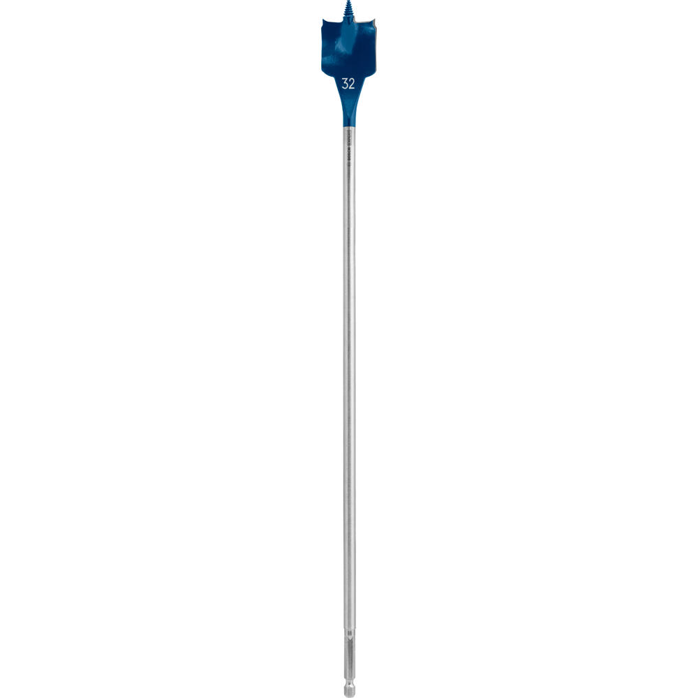 Image of Bosch EXPERT Self Cut Speed Hex Shank Wood Flat Drill Bit 400mm Long 32mm 400mm