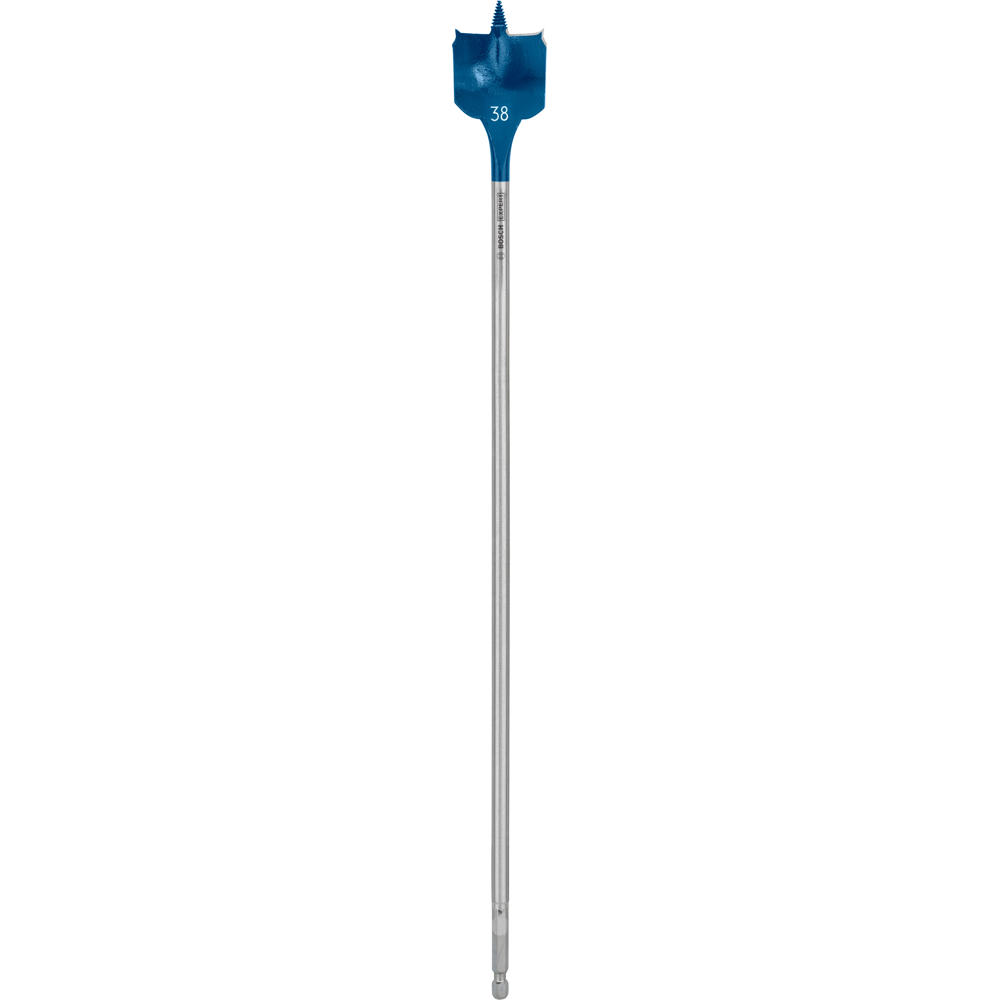 Image of Bosch EXPERT Self Cut Speed Hex Shank Wood Flat Drill Bit 400mm Long 38mm 400mm