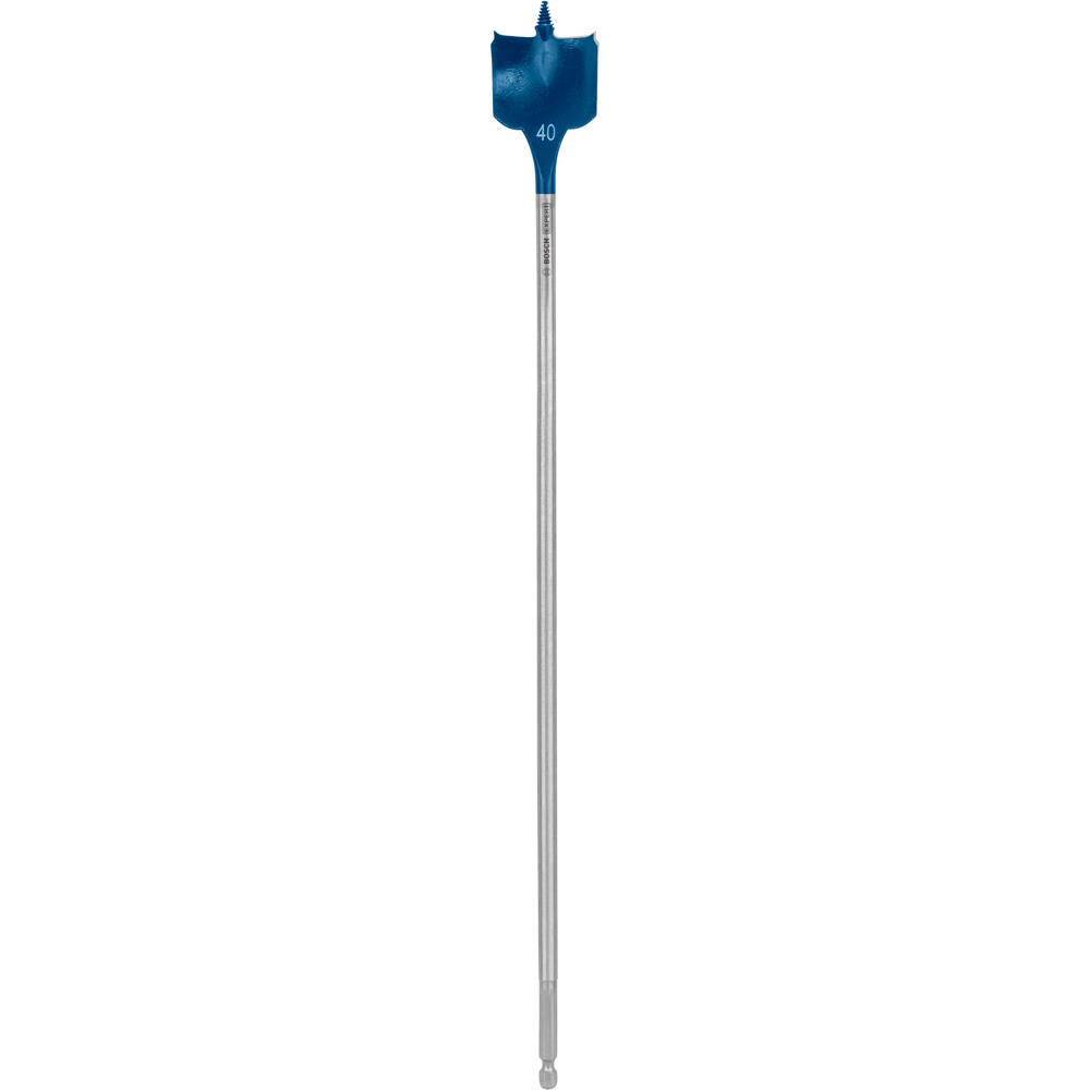 Image of Bosch EXPERT Self Cut Speed Hex Shank Wood Flat Drill Bit 400mm Long 40mm 400mm