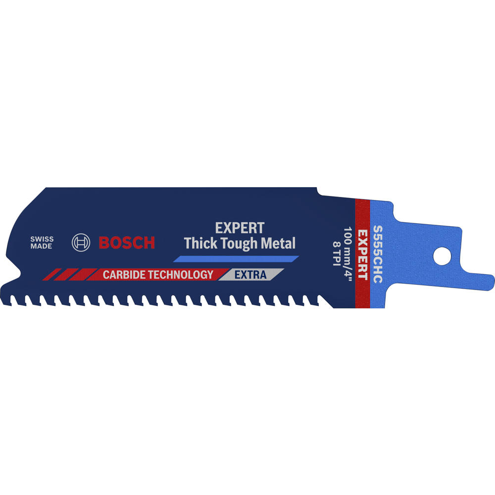 Image of Bosch EXPERT S555CHC Thick Tough Metal Reciprocating Saw Blades 100mm Pack of 1