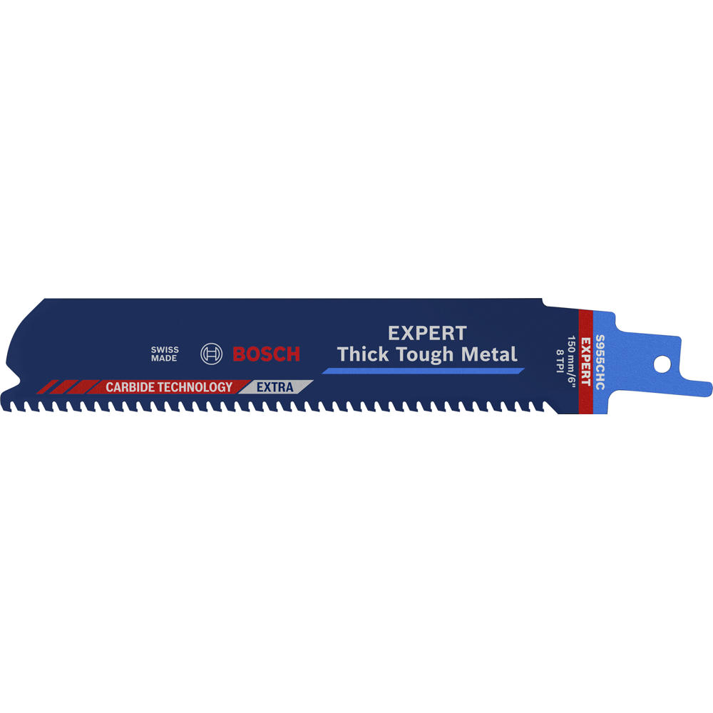 Image of Bosch EXPERT S955CHC Thick Metal Cutting Tough Reciprocating Saw Blades 150mm Pack of 10