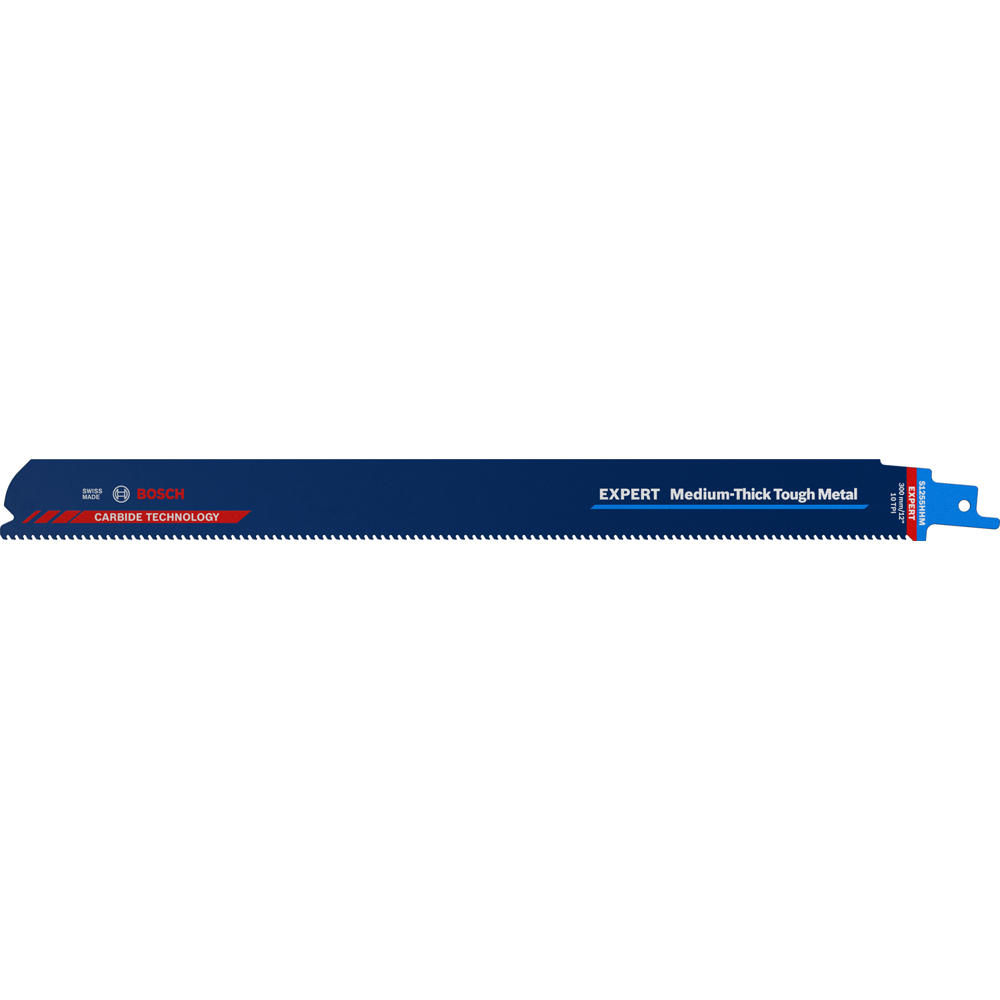 Bosch Expert S1255HHM Medium-Thick Tough Metal Cutting Reciprocating Sabre Saw Blades 300mm Pack of 1