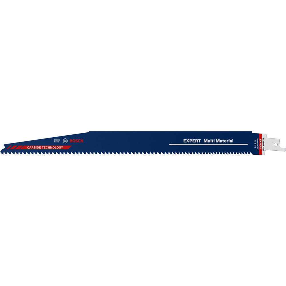 Bosch EXPERT S1256XHM Multi Material Reciprocating Sabre Saw Blades 300mm Pack of 1
