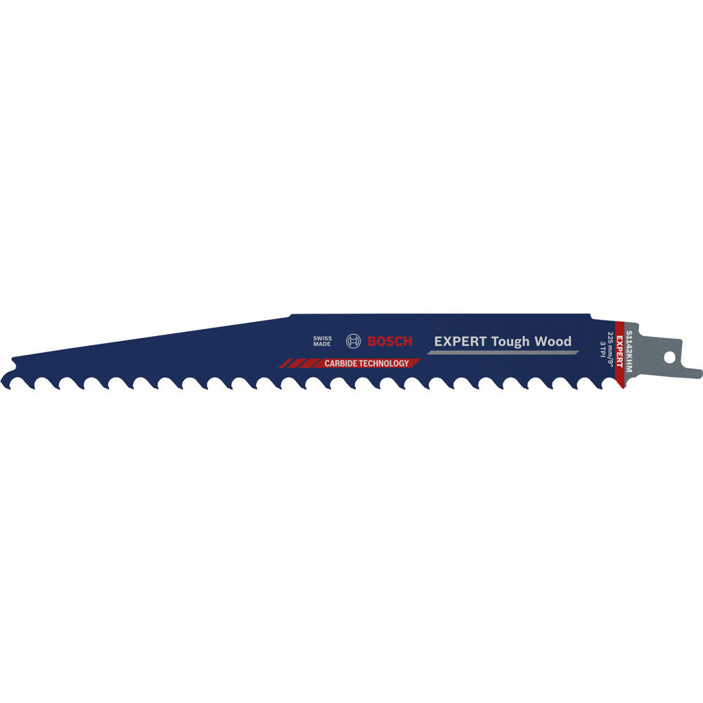 Bosch EXPERT S1142KHM Thick Tough Wood Reciprocating Sabre Saw Blades 225mm Pack of 10