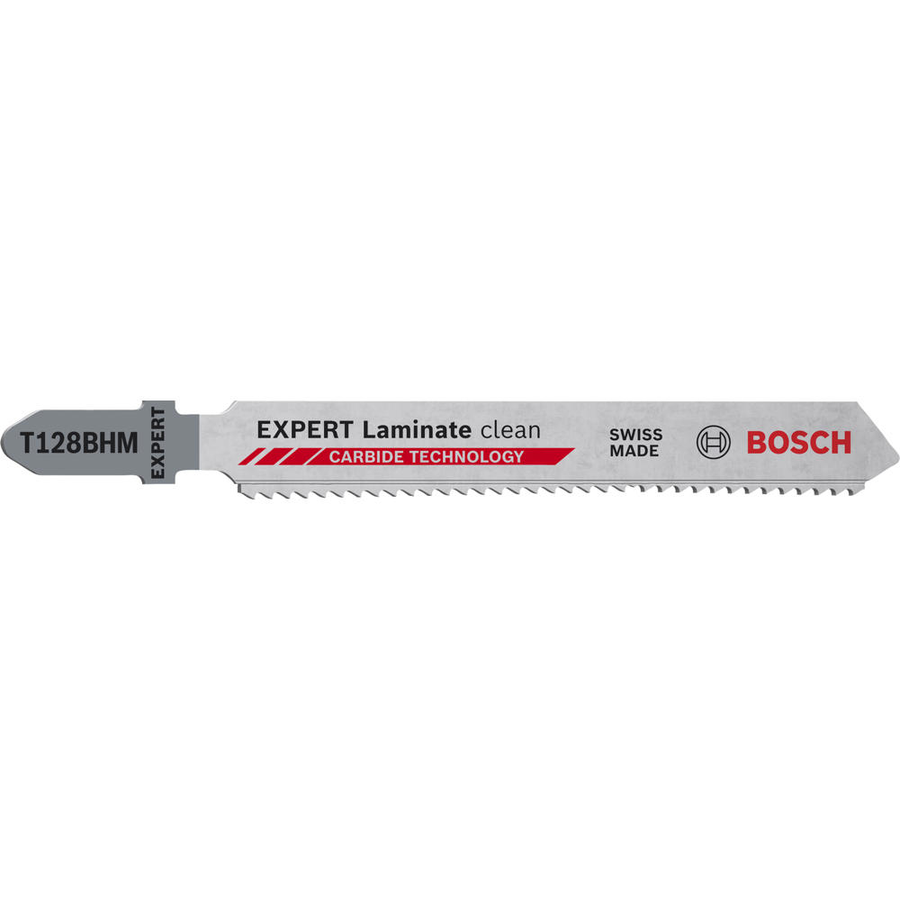 Bosch EXPERT T128BHM Laminate Clean Cut Jigsaw Blades Pack of 3