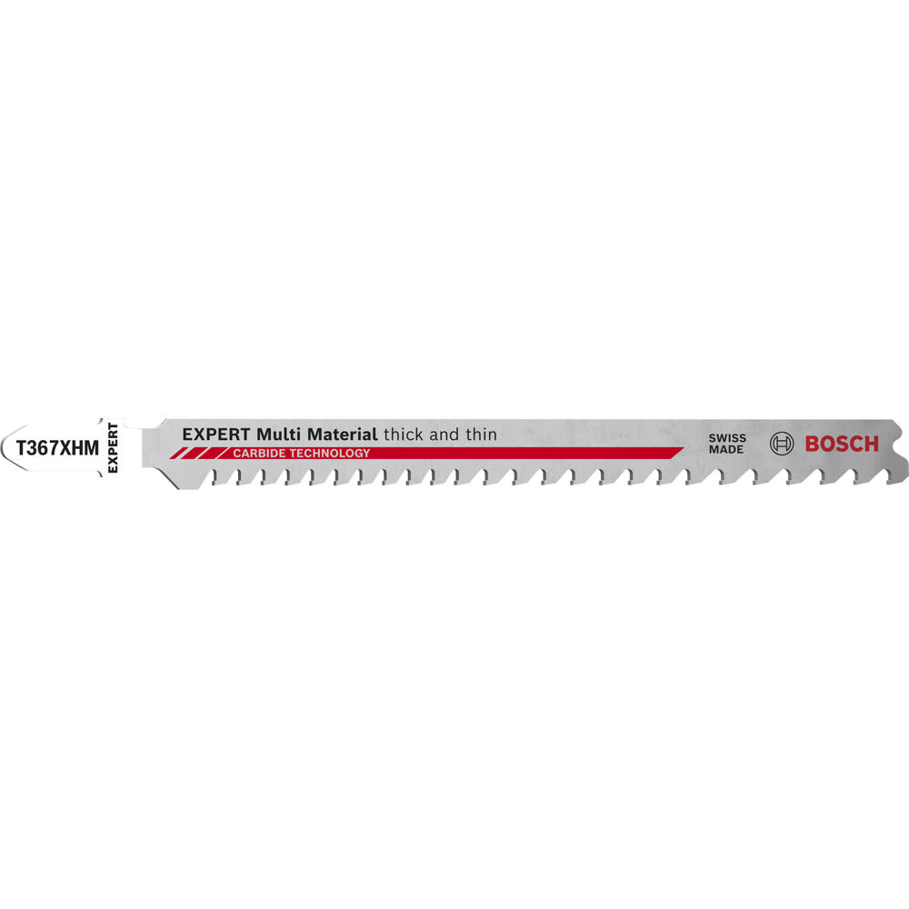 Image of Bosch EXPERT T367XHM Carbide Jigsaw Blades for Wood and Metal Pack of 3