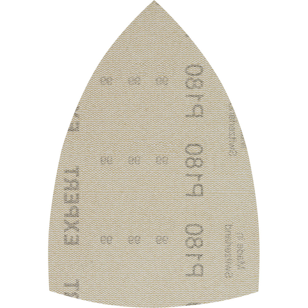 Image of Bosch EXPERT M480 Hook and Loop Large Delta Sanding Sheets for Paint and Wood 100mm x 150mm 180g Pack of 10