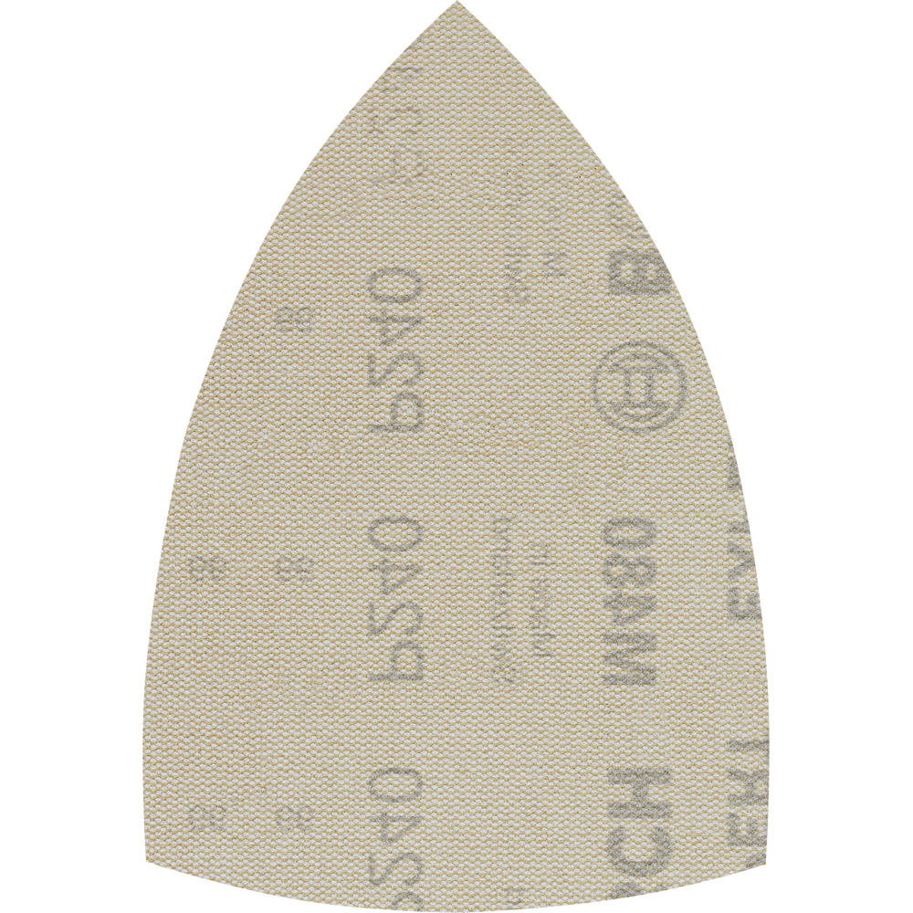 Image of Bosch EXPERT M480 Hook and Loop Large Delta Sanding Sheets for Paint and Wood 100mm x 150mm 240g Pack of 10