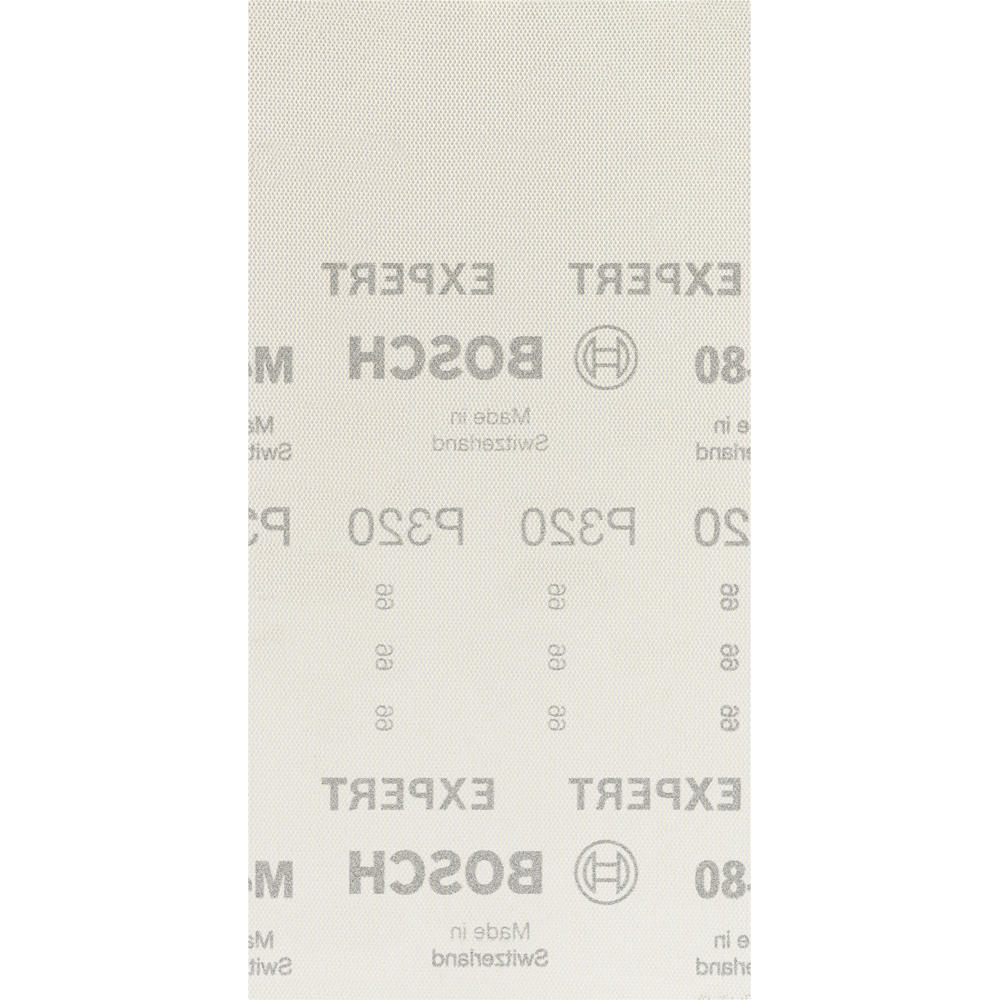 Image of Bosch EXPERT M480 115mm x 230mm Net Abrasive Sanding Sheets 115mm x 230mm 320g Pack of 10