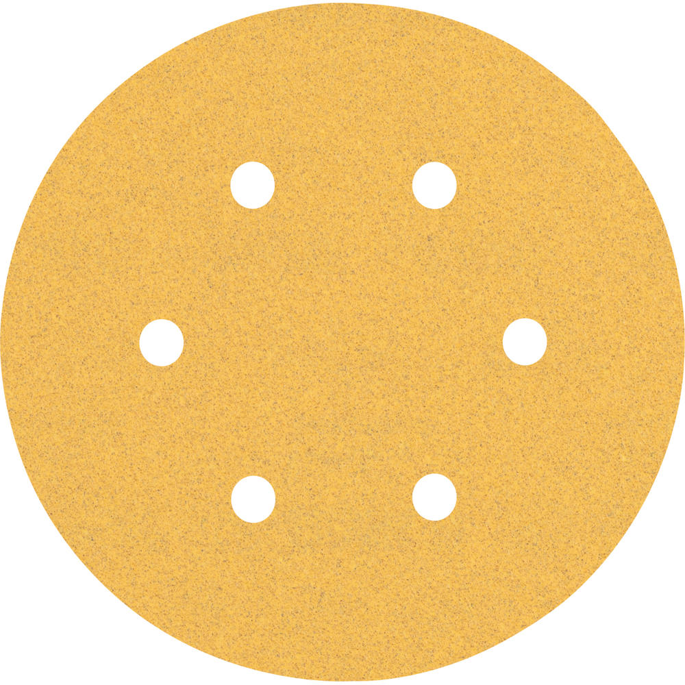 Image of Bosch EXPERT C470 Red Wood Top Sanding Discs 150mm 150mm 100g Pack of 5