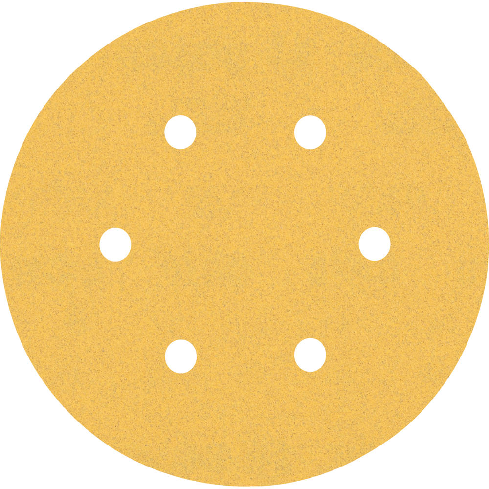 Image of Bosch EXPERT C470 Red Wood Top Sanding Discs 150mm 150mm Assorted Pack of 6