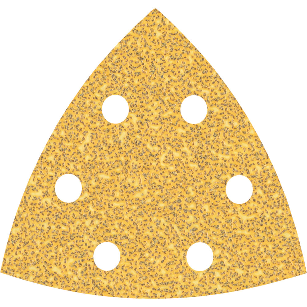 Image of Bosch EXPERT C470 Punched Quick Fit Delta Sanding Sheets for Paint and Wood 93mm x 93mm 40g Pack of 5
