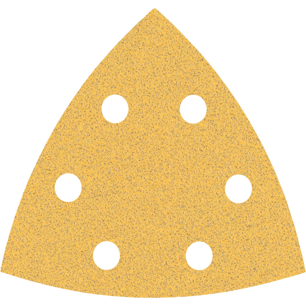 Image of Bosch EXPERT C470 Punched Quick Fit Delta Sanding Sheets for Paint and Wood 93mm x 93mm 80g Pack of 5