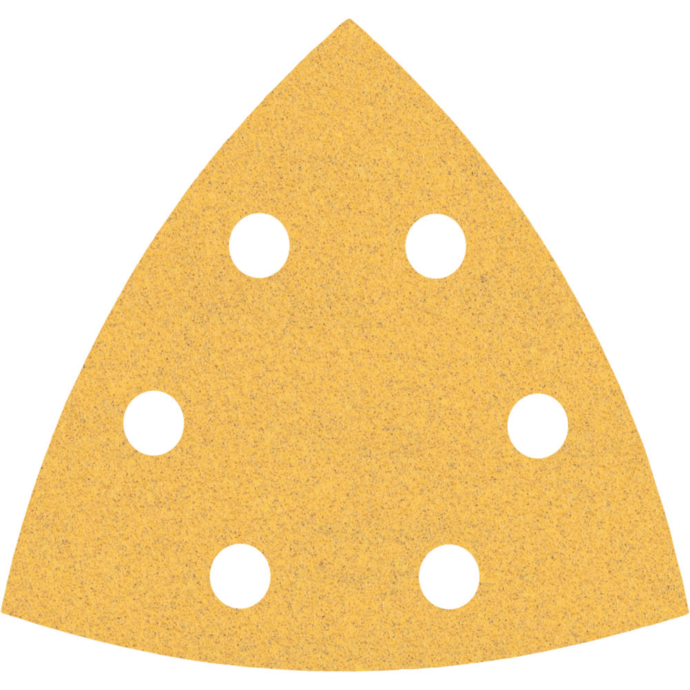 Image of Bosch EXPERT C470 Punched Quick Fit Delta Sanding Sheets for Paint and Wood 93mm x 93mm 100g Pack of 5