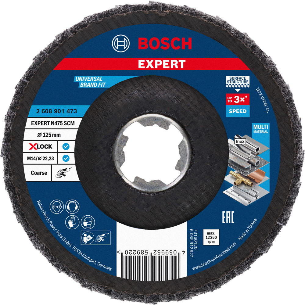 Image of Bosch EXPERT X Lock Surface Conditioning Flap Disc 125mm Coarse
