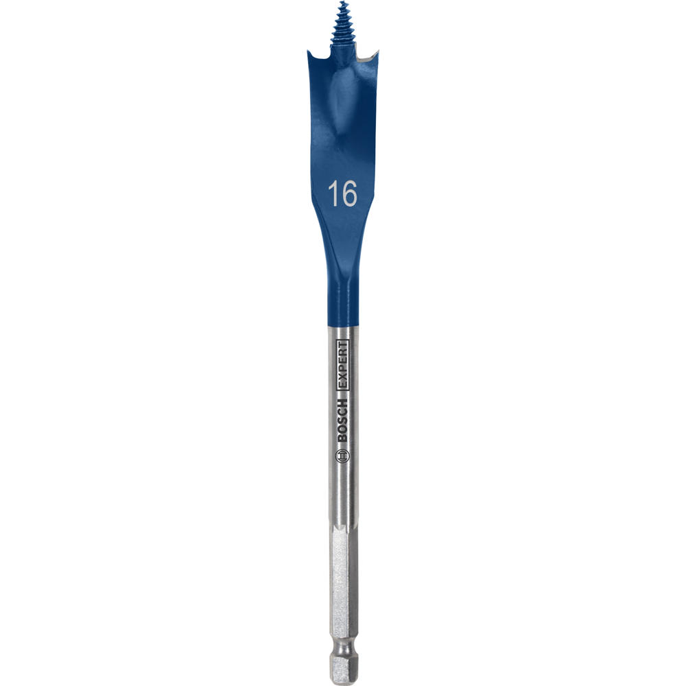 Image of Bosch EXPERT Self Cut Speed Hex Shank Wood Flat Drill Bit 152mm Long 16mm 152mm