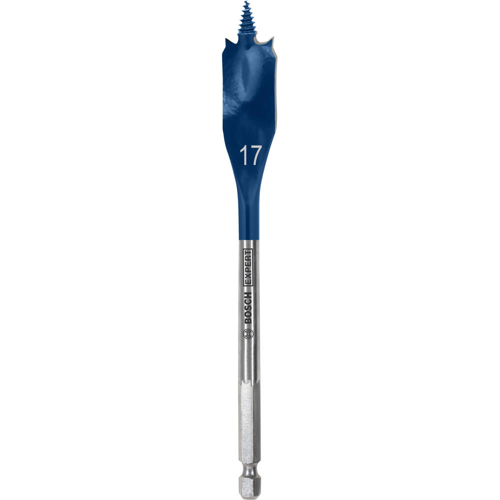 Image of Bosch EXPERT Self Cut Speed Hex Shank Wood Flat Drill Bit 152mm Long 17mm 152mm