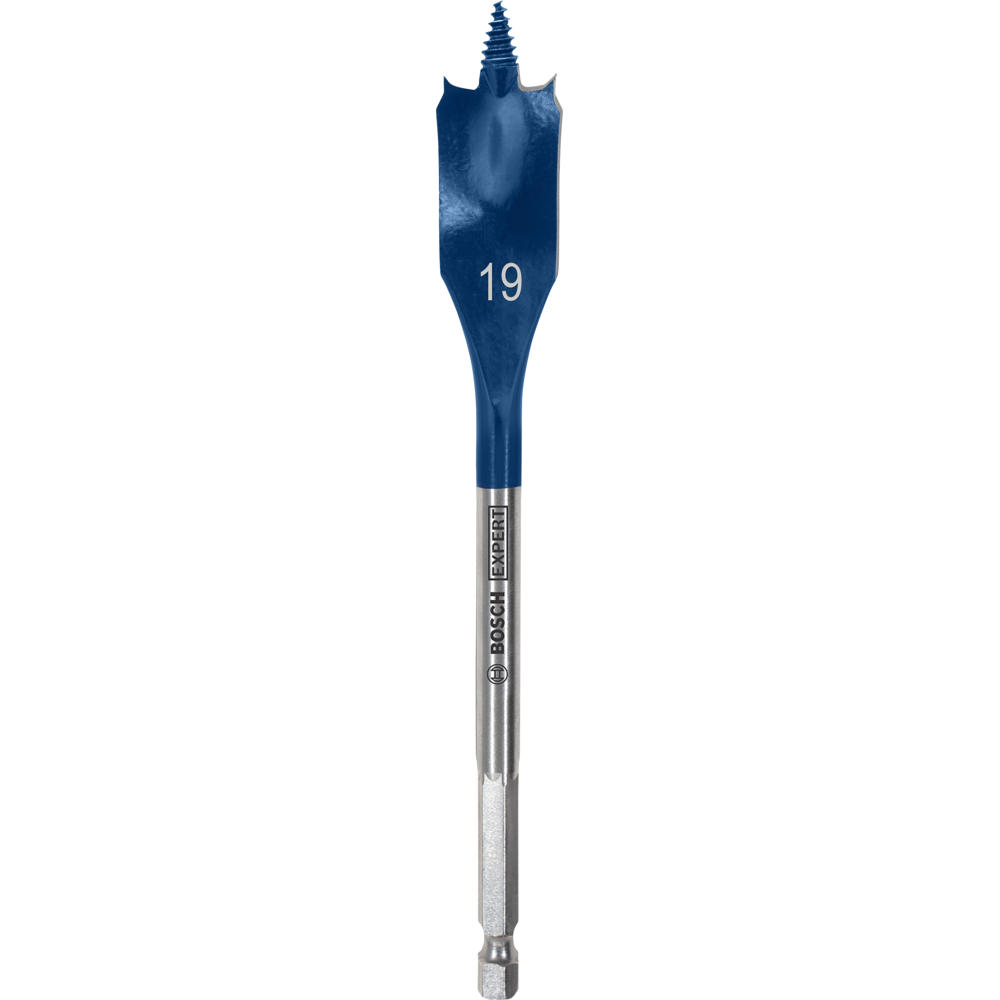Image of Bosch EXPERT Self Cut Speed Hex Shank Wood Flat Drill Bit 152mm Long 19mm 152mm