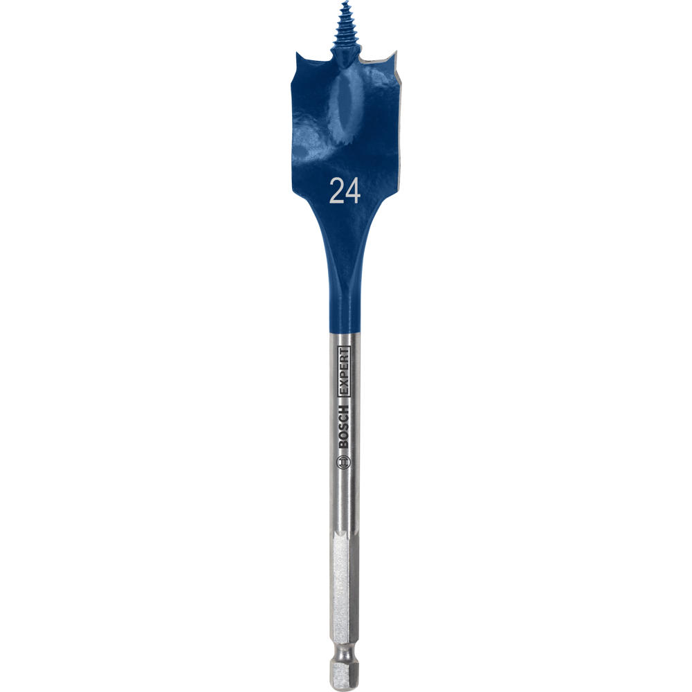 Image of Bosch EXPERT Self Cut Speed Hex Shank Wood Flat Drill Bit 152mm Long 24mm 152mm