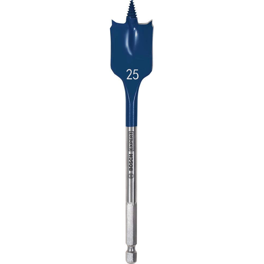 Image of Bosch EXPERT Self Cut Speed Hex Shank Wood Flat Drill Bit 152mm Long 25mm 152mm