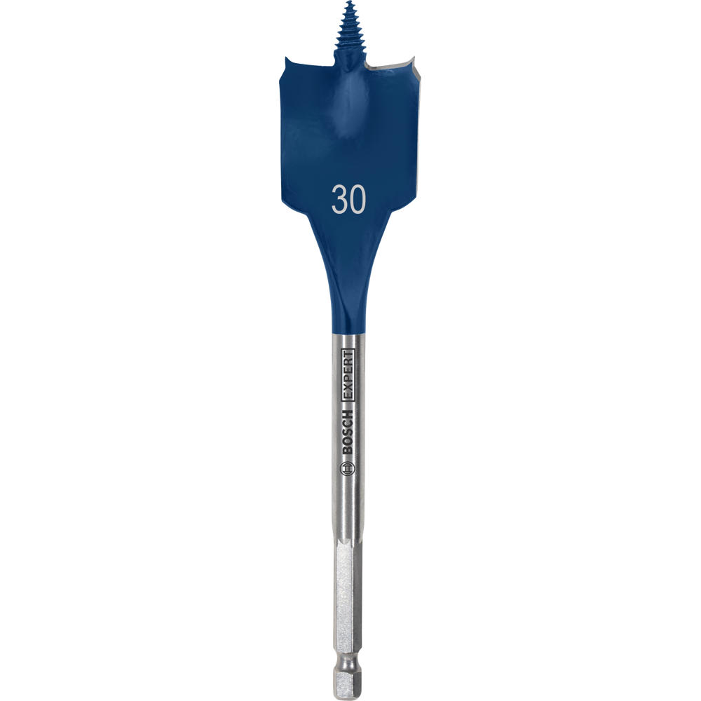 Image of Bosch EXPERT Self Cut Speed Hex Shank Wood Flat Drill Bit 152mm Long 30mm 152mm