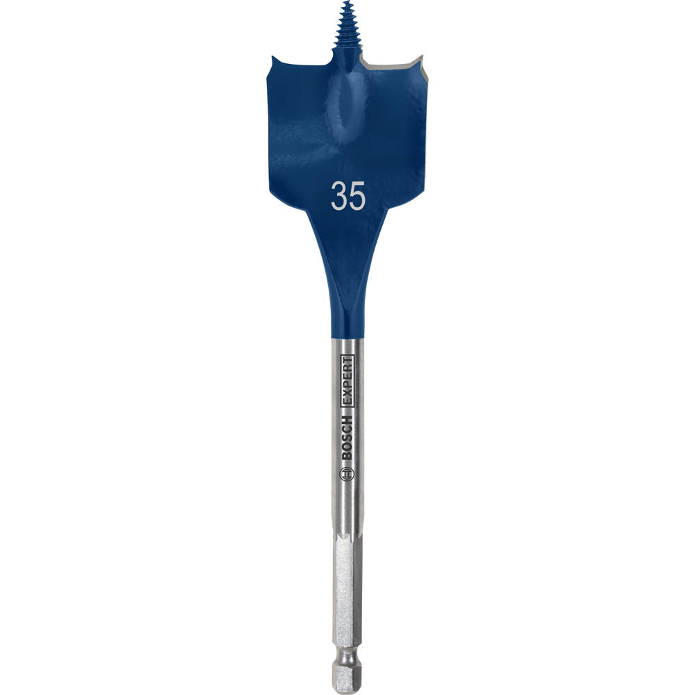 Image of Bosch EXPERT Self Cut Speed Hex Shank Wood Flat Drill Bit 152mm Long 35mm 152mm