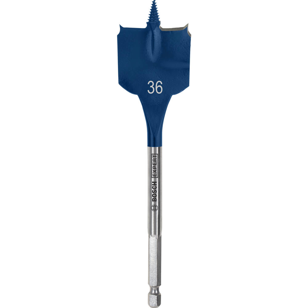 Image of Bosch EXPERT Self Cut Speed Hex Shank Wood Flat Drill Bit 152mm Long 36mm 152mm