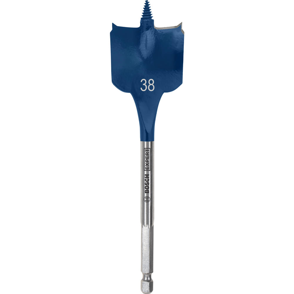 Image of Bosch EXPERT Self Cut Speed Hex Shank Wood Flat Drill Bit 152mm Long 38mm 152mm