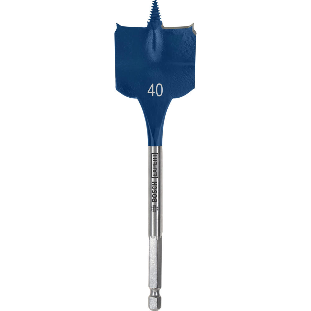 Image of Bosch EXPERT Self Cut Speed Hex Shank Wood Flat Drill Bit 152mm Long 40mm 152mm
