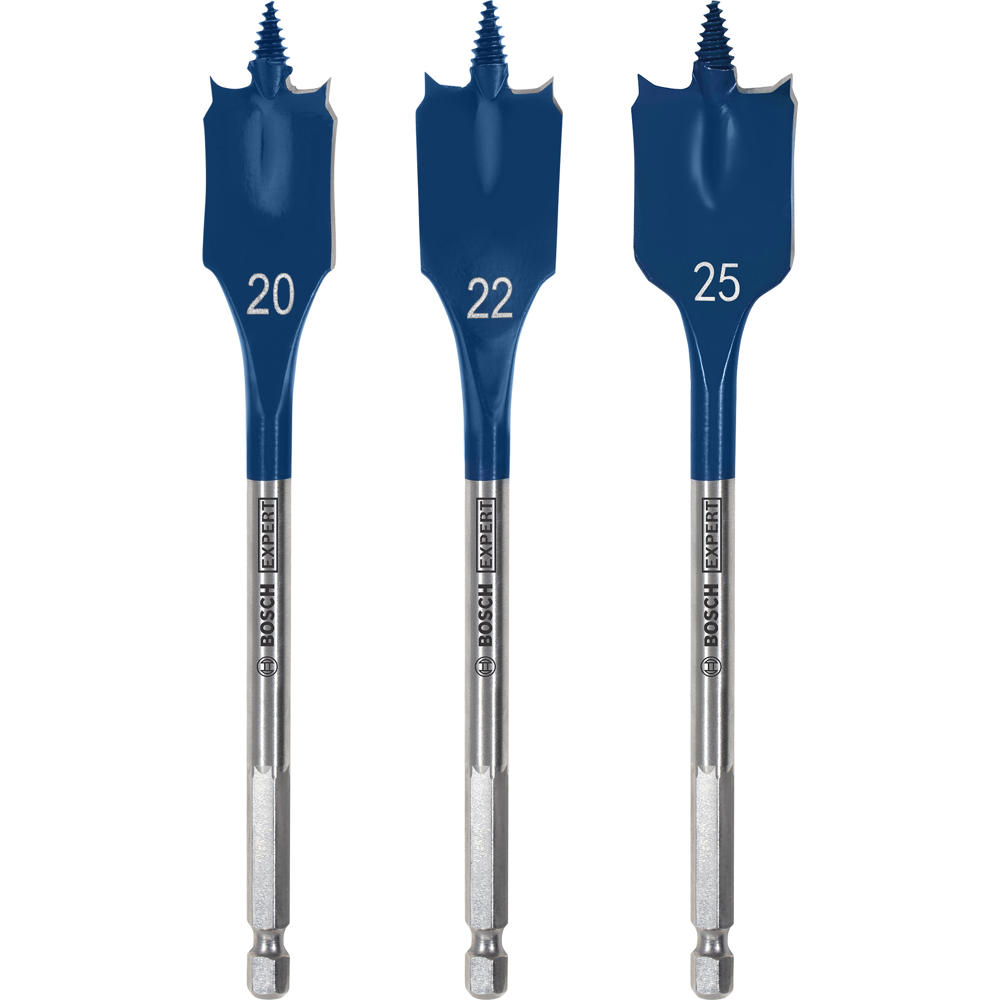 Image of Bosch EXPERT 3 Piece Self Cut Speed Spade Drill Bit Set
