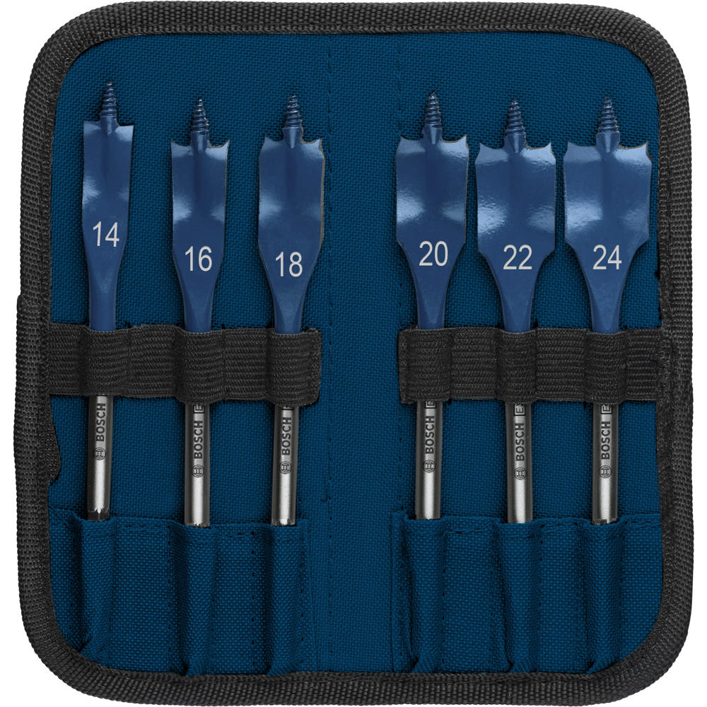 Image of Bosch EXPERT 6 Piece Self Cut Speed Spade Drill Bit Set