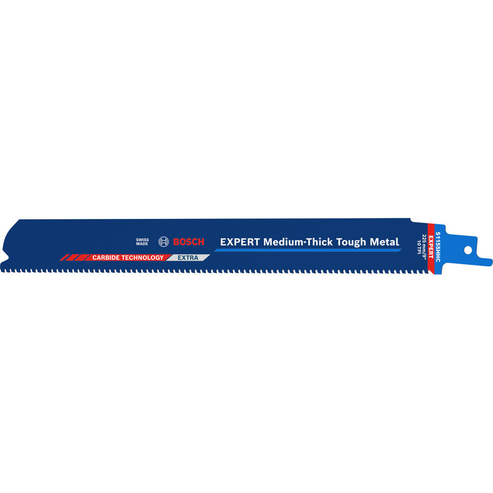 Image of Bosch EXPERT S1155HHC Medium - Thick Tough Metal Reciprocating Saw Blades Pack of 3