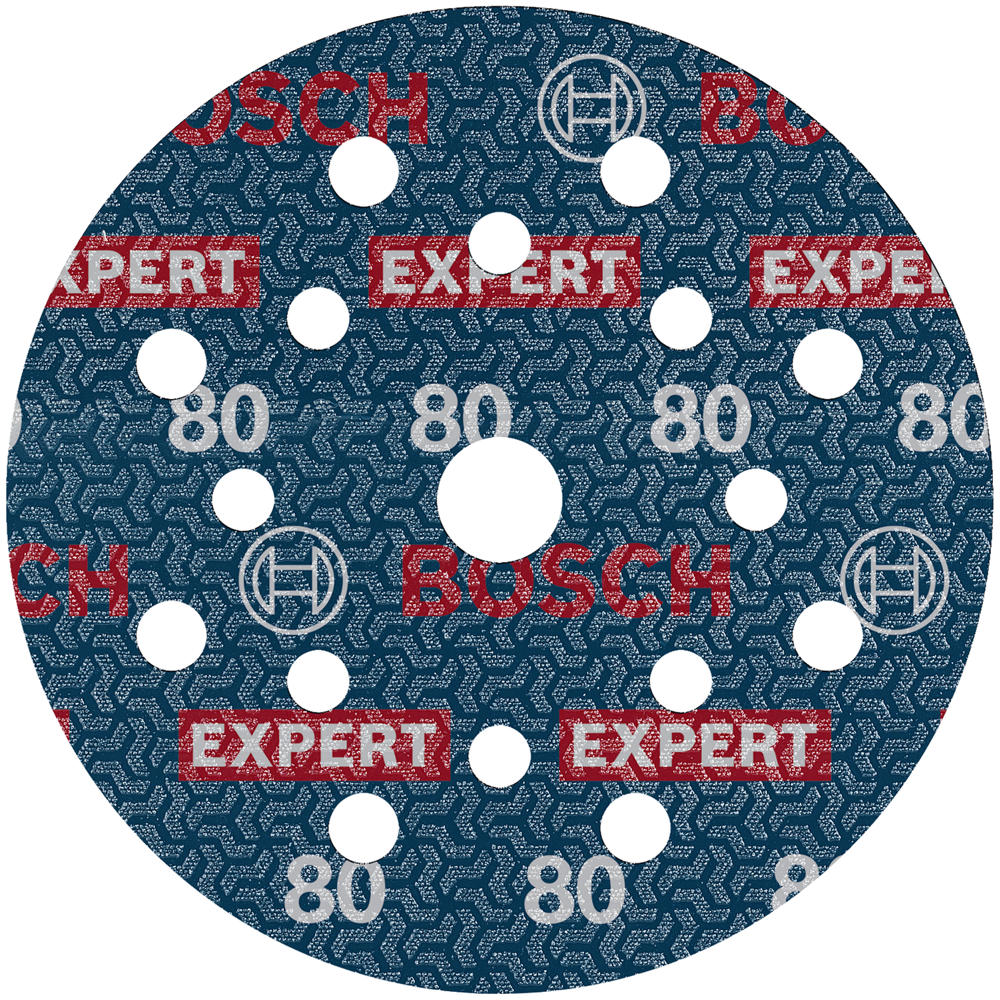 Image of Bosch EXPERT O780 Foil Sanding Discs 125mm 125mm 80g Pack of 50