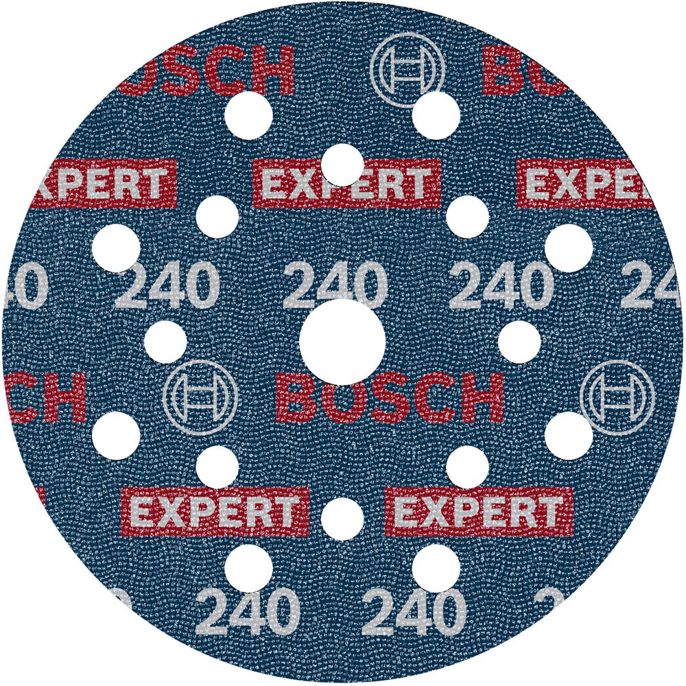 Image of Bosch EXPERT O780 Foil Sanding Discs 125mm 125mm 240g Pack of 50