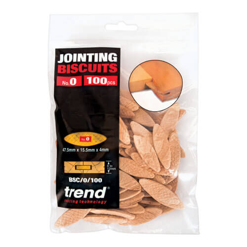 Image of Trend Wood Jointing Biscuits Size 0 Pack of 100