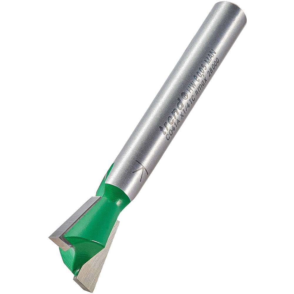 Trend CRAFTPRO Dovetail Router Cutter 12.7mm 12.7mm 1/4