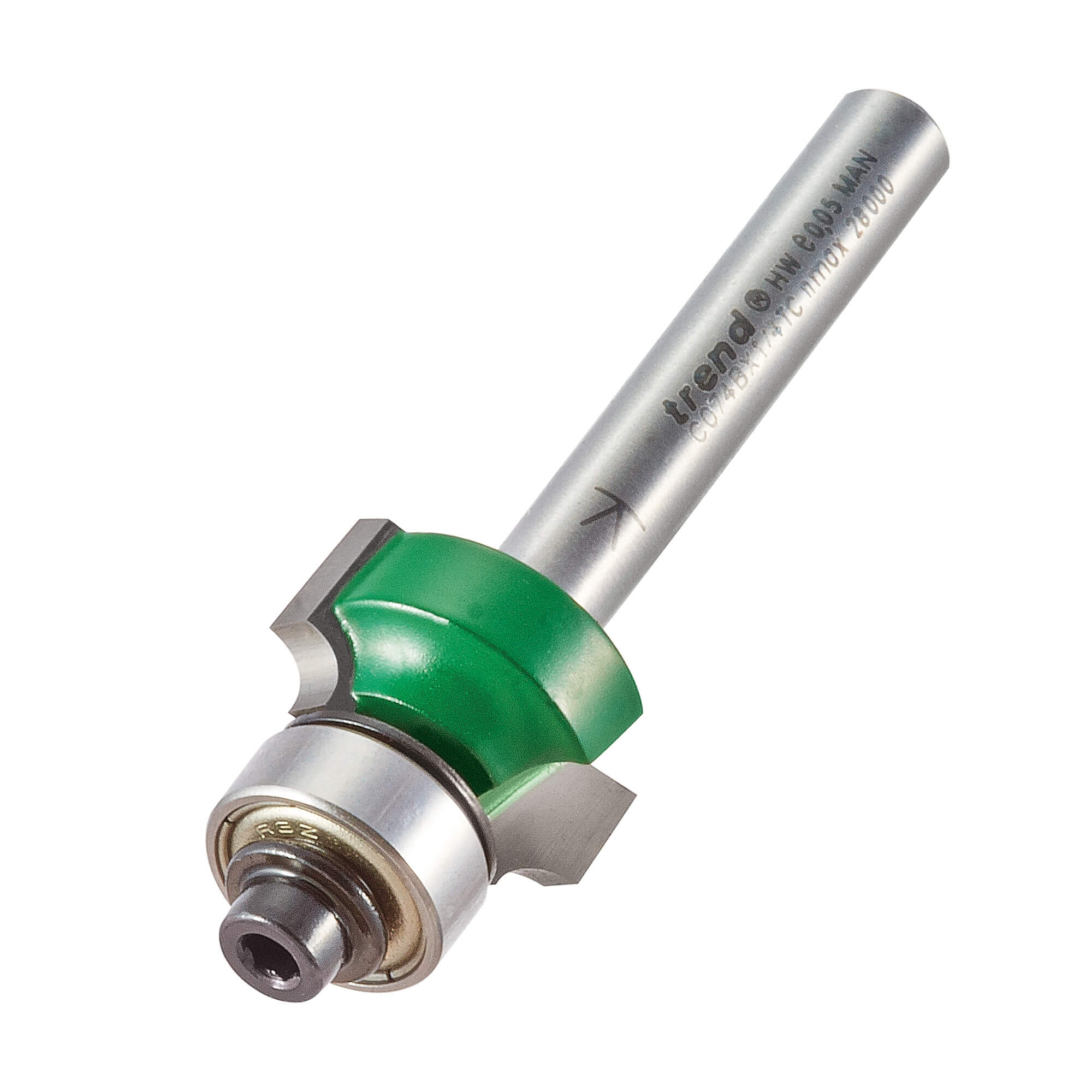 Image of Trend CraftPro Bearing Guided Round Over and Ovolo Router Cutter 18.7mm 9.5mm 1/4"