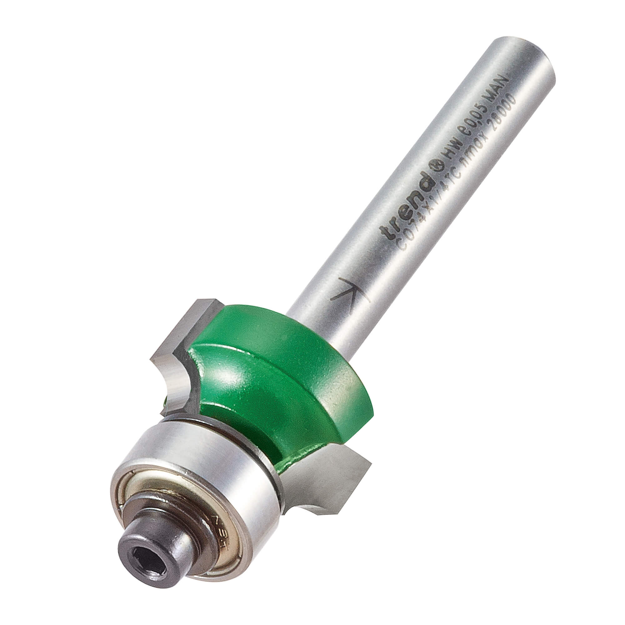 Image of Trend CraftPro Bearing Guided Round Over and Ovolo Router Cutter 19mm 9.5mm 1/4"