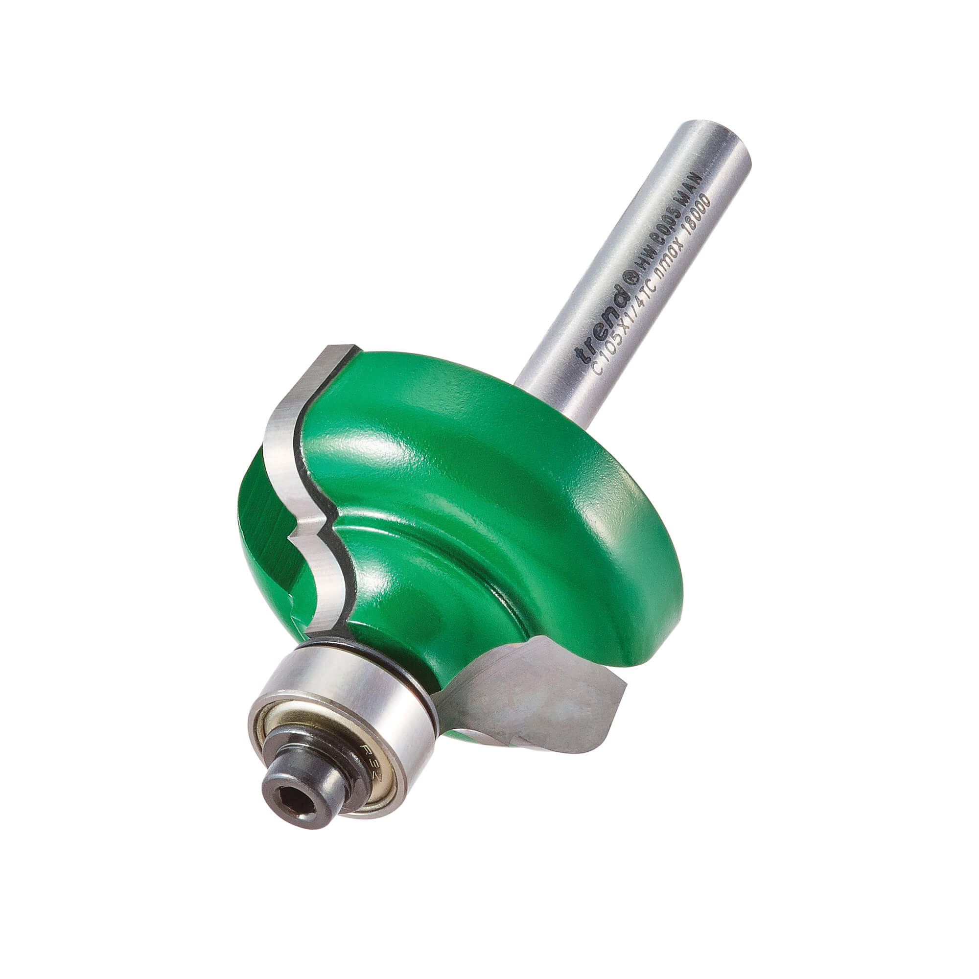 Image of Trend CRAFTPRO Bearing Guided Broken Ogee Quirk Router Cutter 6.3mm 17.5mm 1/4"
