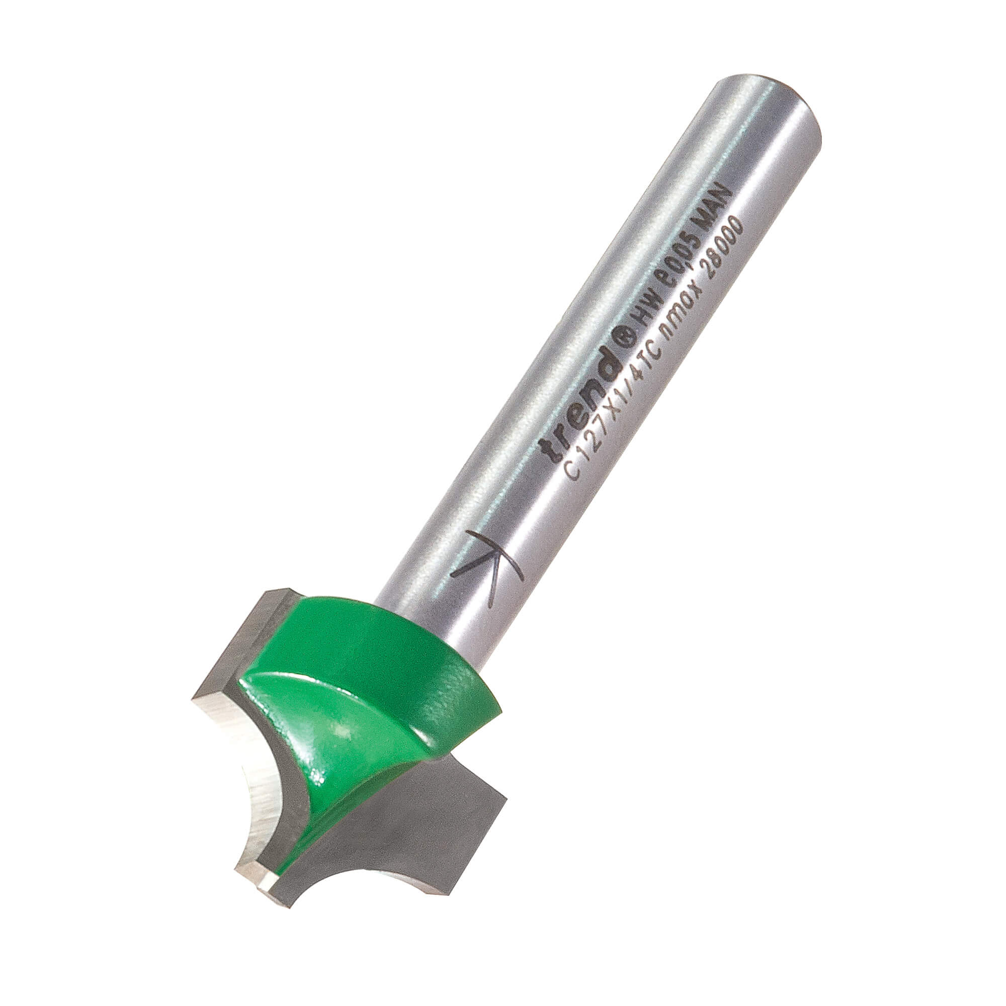 Image of Trend CRAFTPRO Rounding Over Router Cutter 15.9mm 13.5mm 1/4"