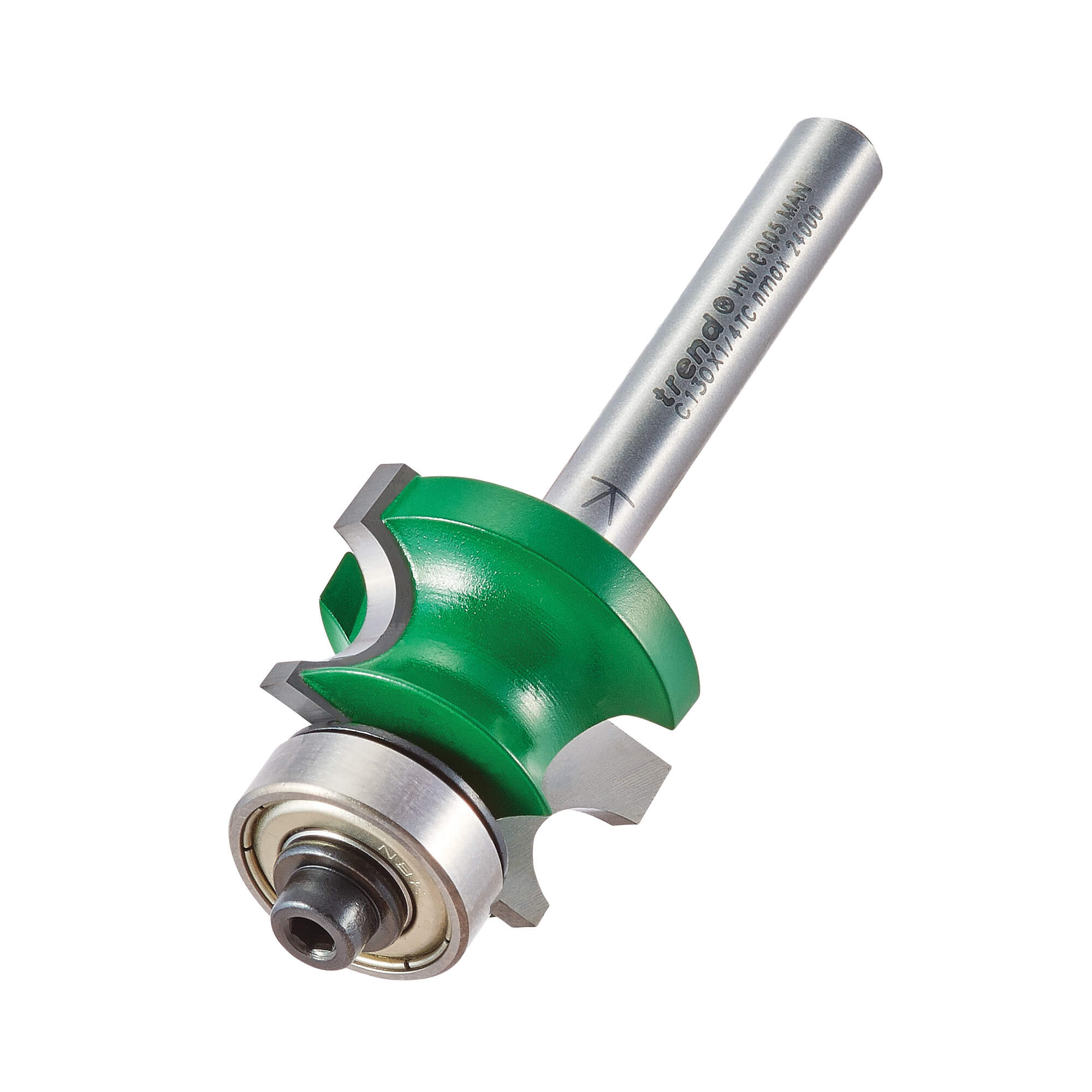 Image of Trend CRAFTPRO Bearing Guided Corner Bead Router Cutter 26mm 16mm 1/4"