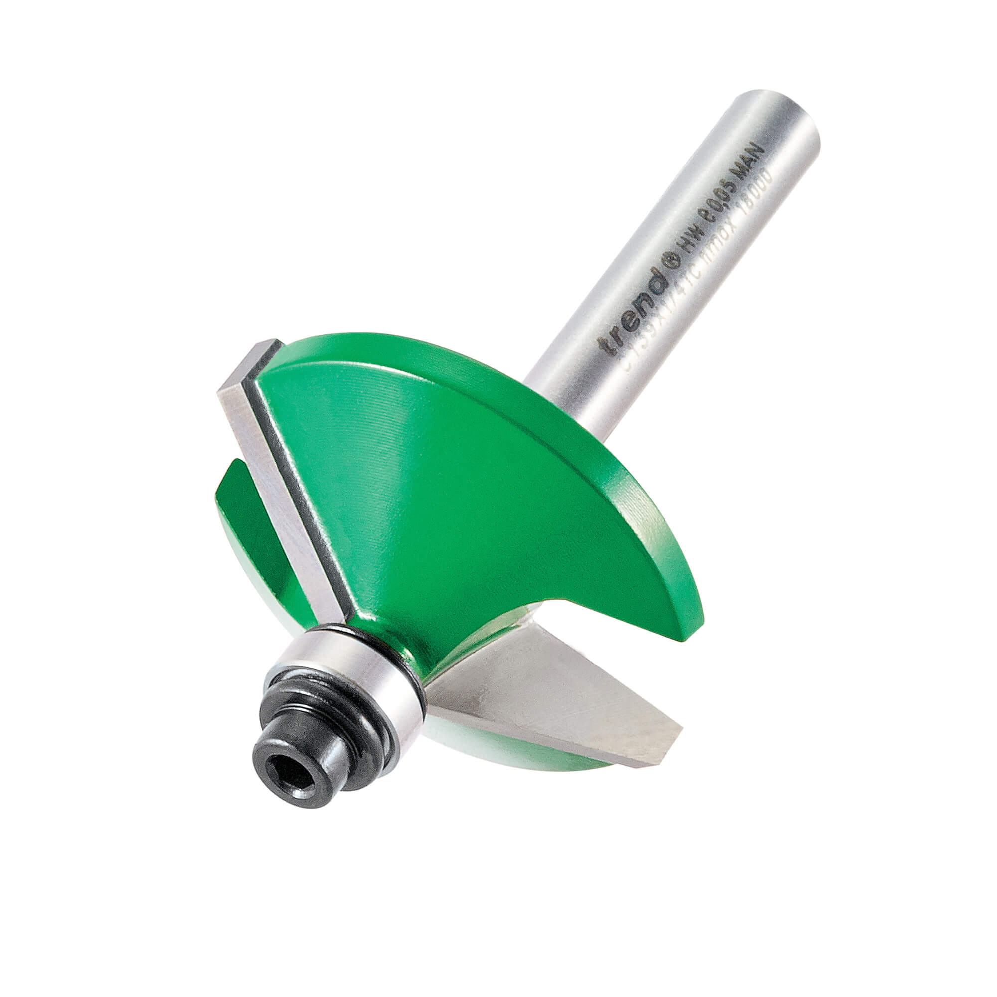 Image of Trend CRAFTPRO Bearing Guided Bevel Router Cutter 35.1mm 19.1mm 1/4"
