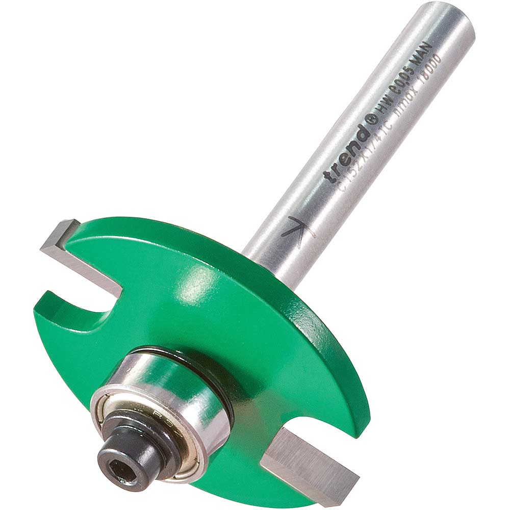 Trend CRAFTPRO Bearing Guided Biscuit Jointer Set 4mm 37.2mm 1/4