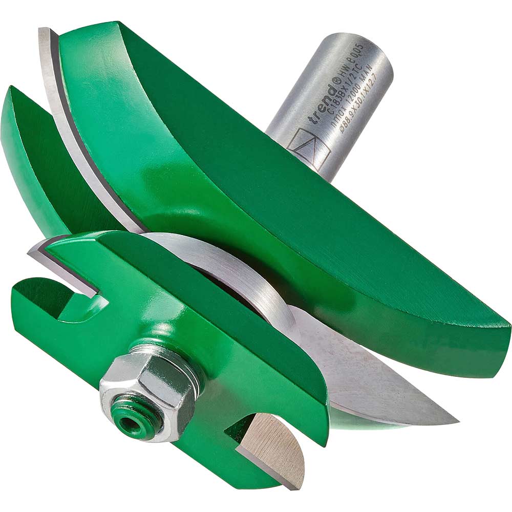 Trend CRAFTPRO Bearing Guided Radius Panel Raiser and Back Router ...