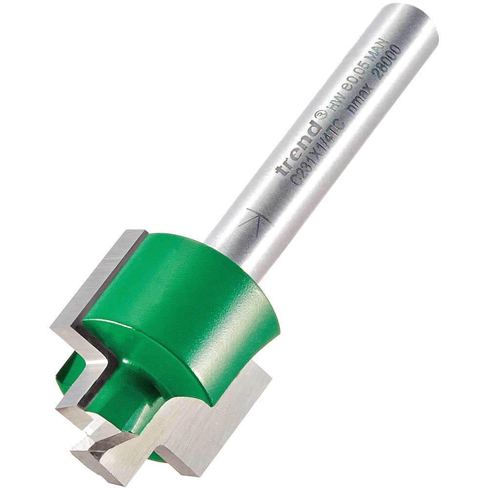 Trend CRAFTPRO Stepped Rebate Router Cutter 9.5mm 13mm 1/4