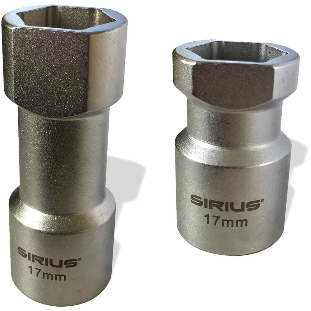 Image of Sirius Professional 2 Piece 17mm 1/2 Drive Socket for Unistrut Channel Set