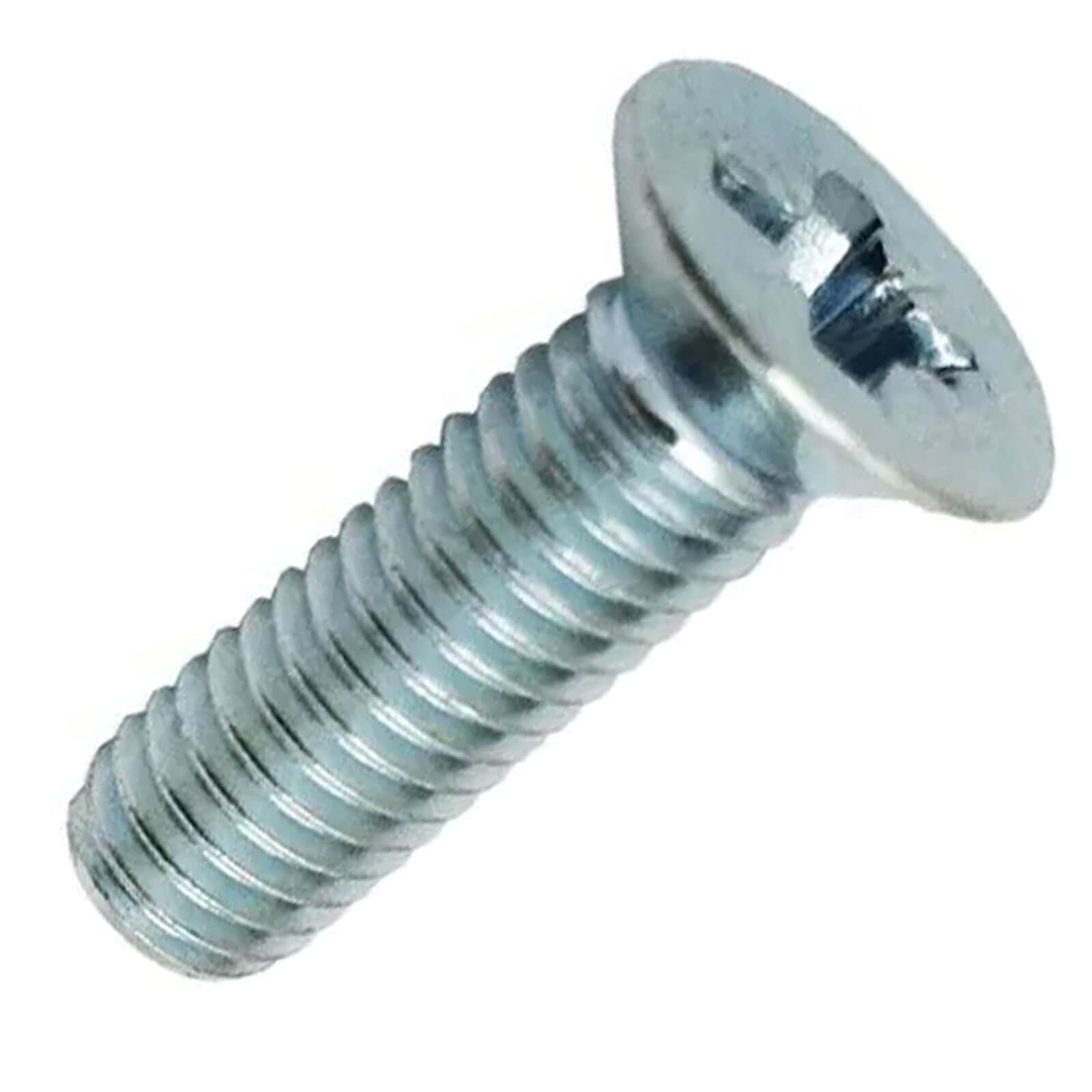 Image of Machine Screw Pozi Countersunk Bright Zinc Plated M4 25mm Pack of 100