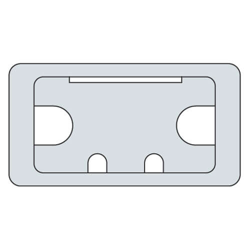Image of Trend Desk Work Top Cable Tidy Inserts Grey 105mm