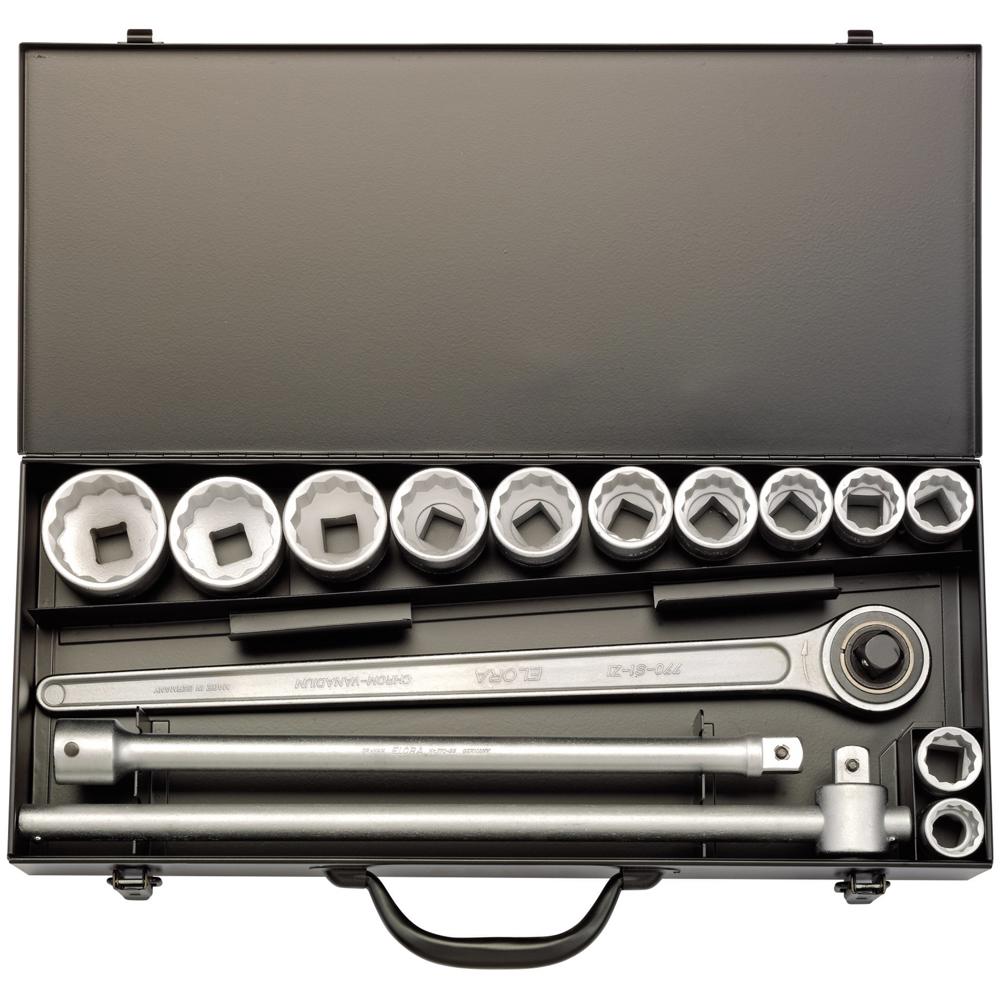 15 Piece 3/4" Drive Bi Hex Socket Set Imperial