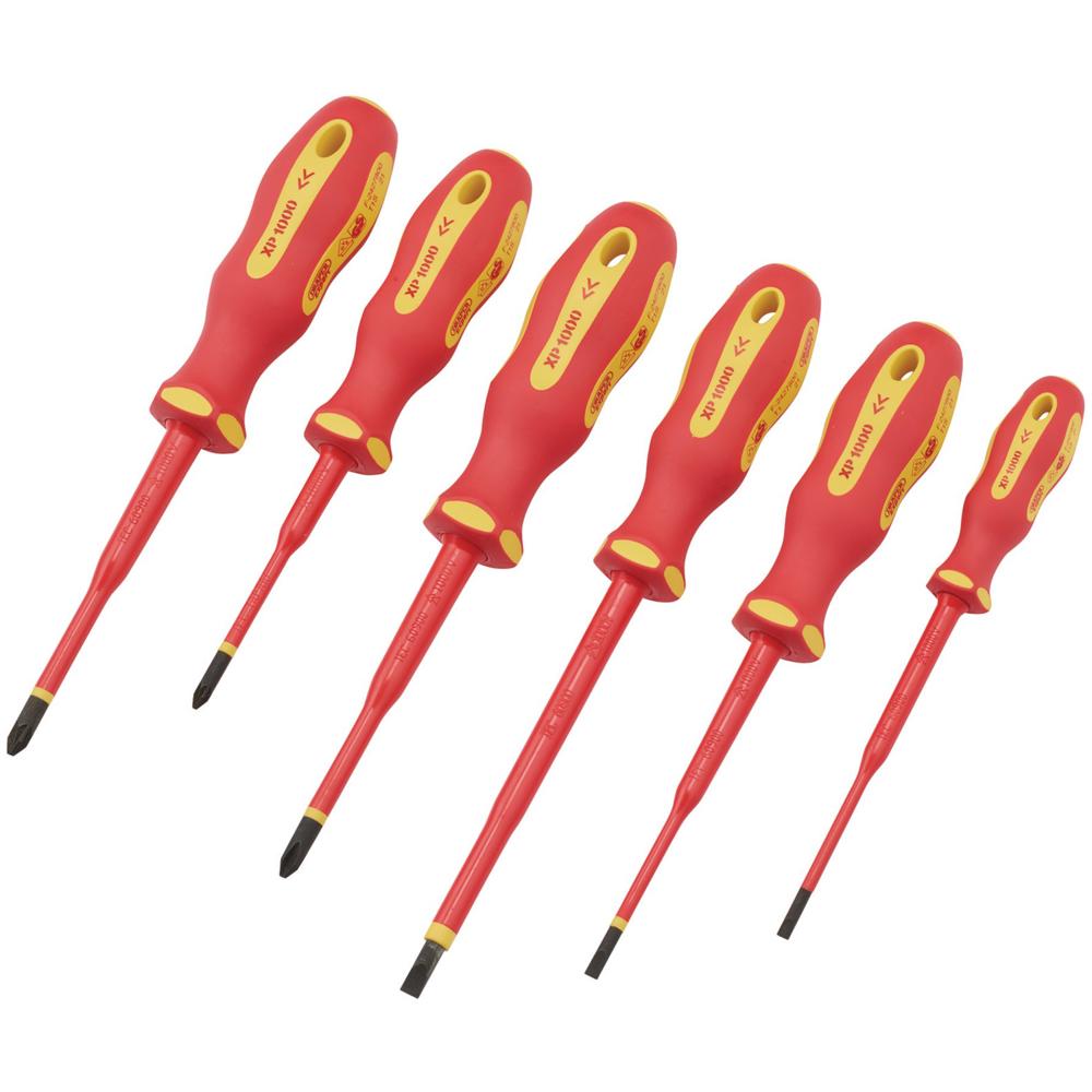 Draper Ergo Plus 6 Piece Slimline VDE Insulated Screwdriver Set